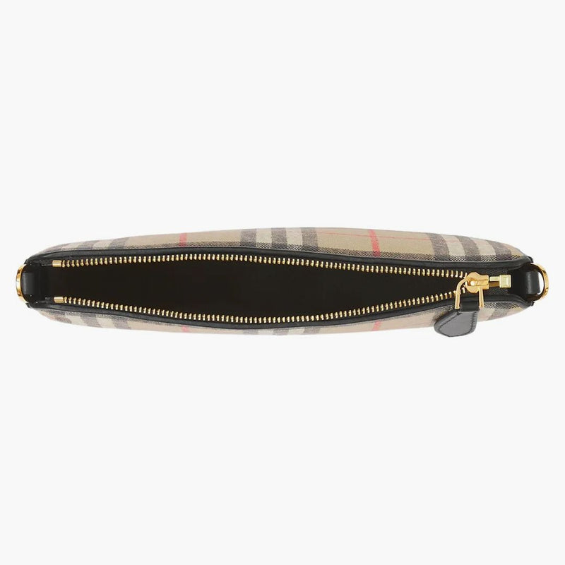 Burberry Vintage Check Cotton Olympia Pouch Archive Beige