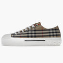 Burberry Vintage Check Cotton Sneakers Archive Beige White
