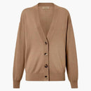 Burberry Vintage Check Elbow Patch Dornoch Merino Wool Cardigan Brown