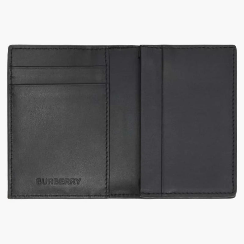 Burberry Vintage Check Folding Card Case (4 Card Slot) Storm Grey Check