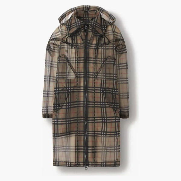 Burberry Vintage Check Mesh Parka Archive Beige