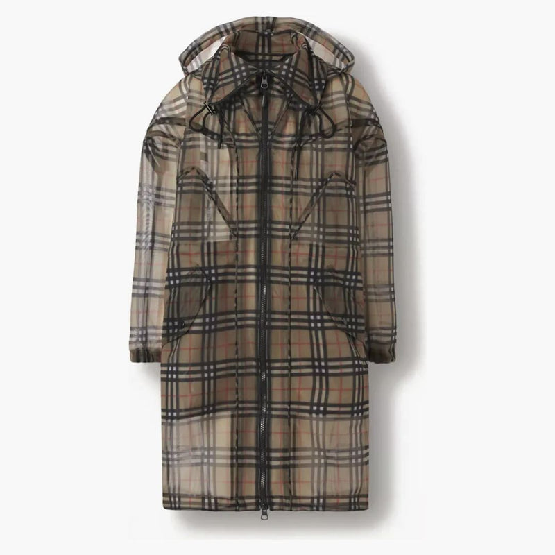 Burberry Vintage Check Mesh Parka Archive Beige