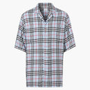 Burberry Vintage Check Short Sleeve Shirt Pale Blue
