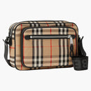 Burberry Vintage Check And Leather Crossbody Bag Archive Beige