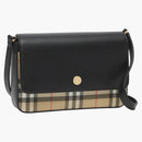Burberry Vintage Check and Leather Note Bag Mini Archive Beige/Black