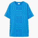 Burberry Willesden Toofeling Cheque Camiseta azul