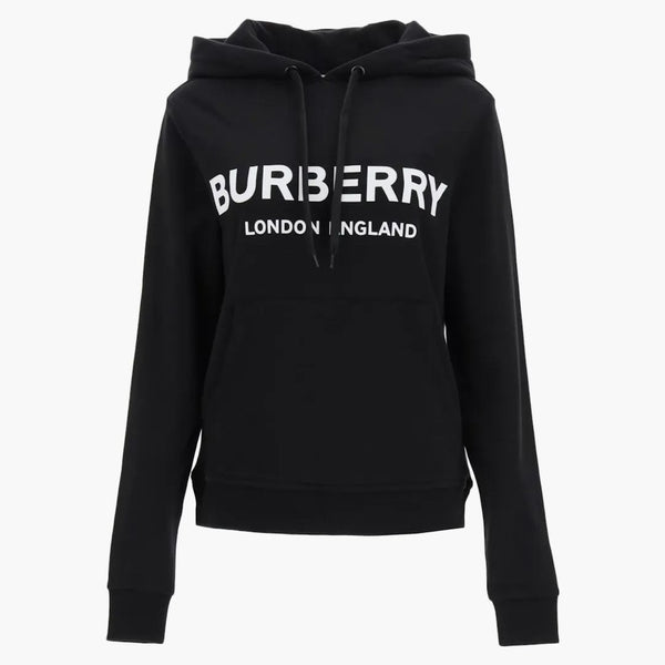 Burberry Women Poulter logo hoodie svart