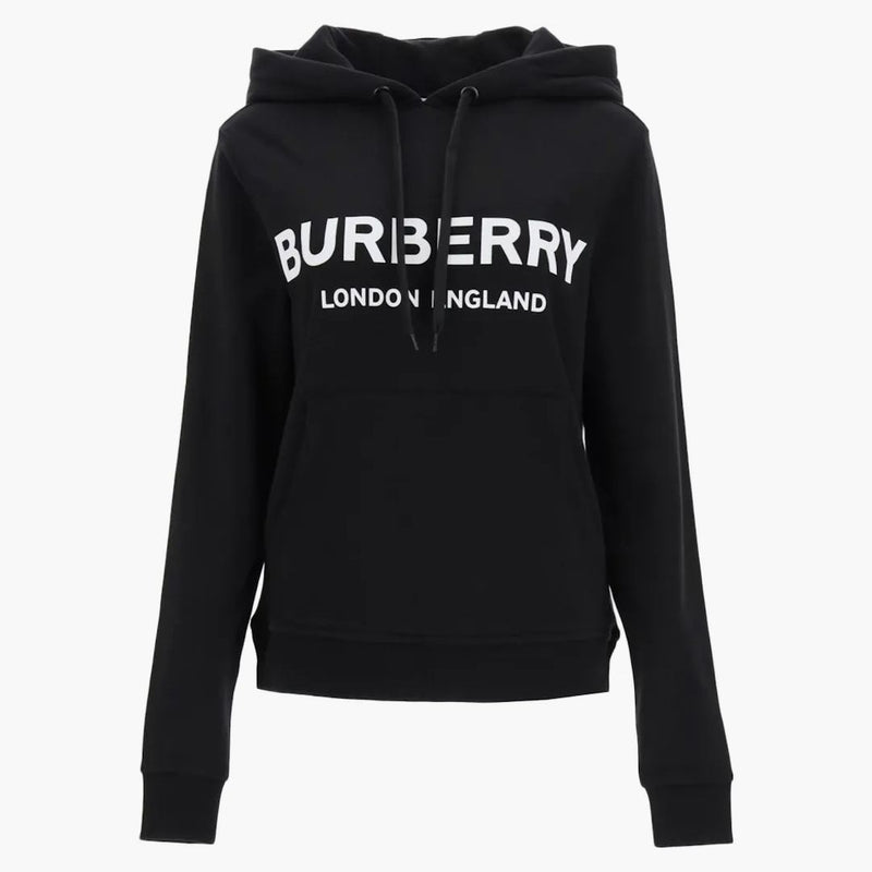 Burberry Women Poulter logo hoodie svart