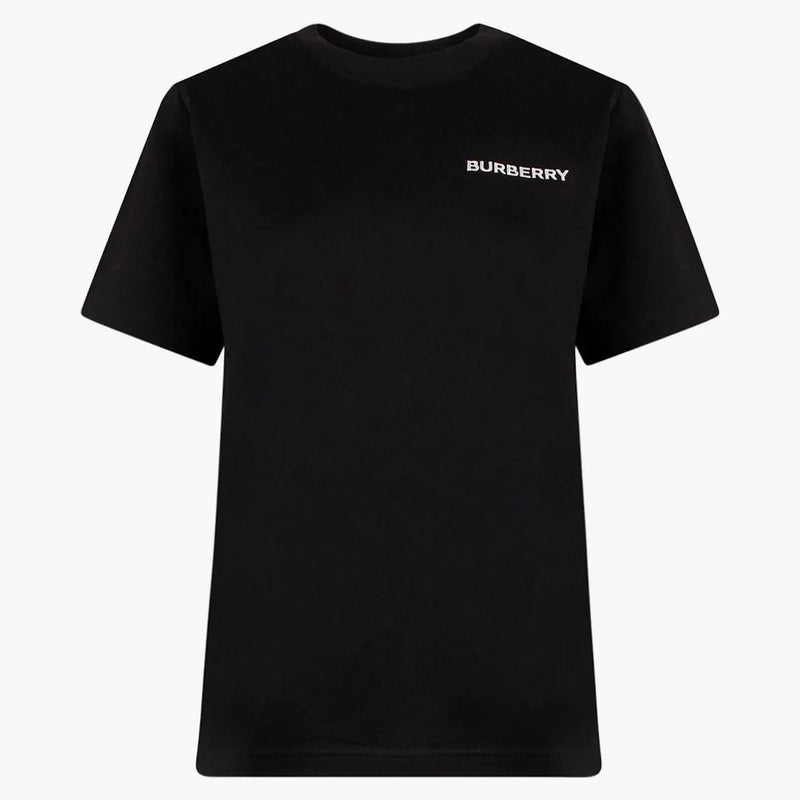 BURBERRY Dámské monogramové bavlněné tričko černé