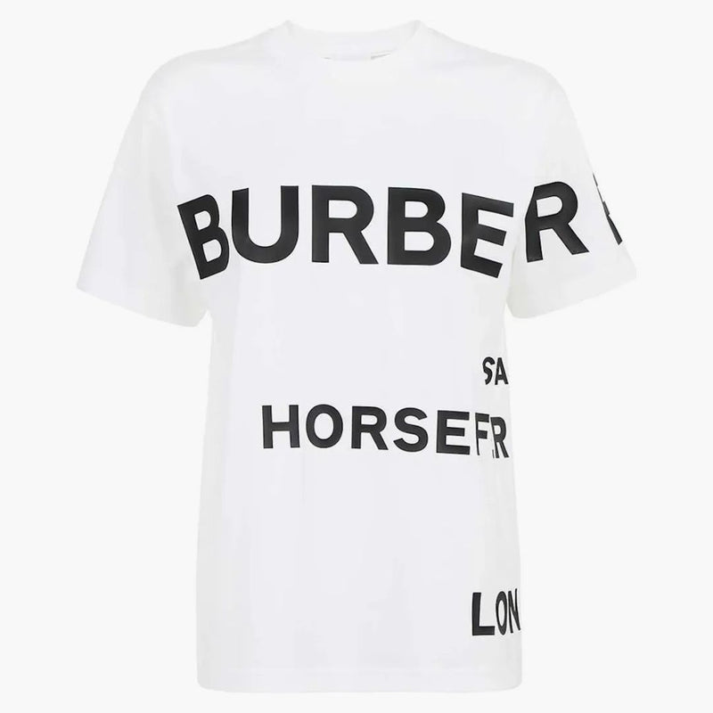 Burberry Womens Carrick T-shirt bianco