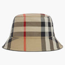 Burberry Women's Check Cotton Bucket Hat Archive Beige