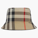 Burberry Women's Check Cotton Bucket Hat Archive Beige