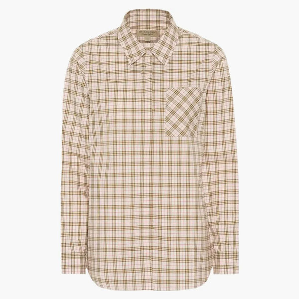 Burberry Women's a controllo della camicia di cotone rosa