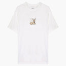 Burberry Womens Deer Print Cotton T-Shirt White