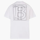 Burberry Women's Embroidered Logo Cotton T-Shirt White