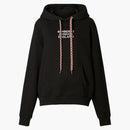 Burberry Women's Embroidered Logo Oversized Hoodie Black