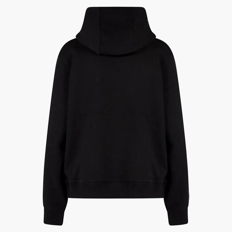 Logo -ul frontal pentru femei Burberry Hanorac de bumbac organic negru