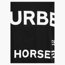 Burberry Womens Horseferry Print Cotton Oversized T-Shirt Black/White