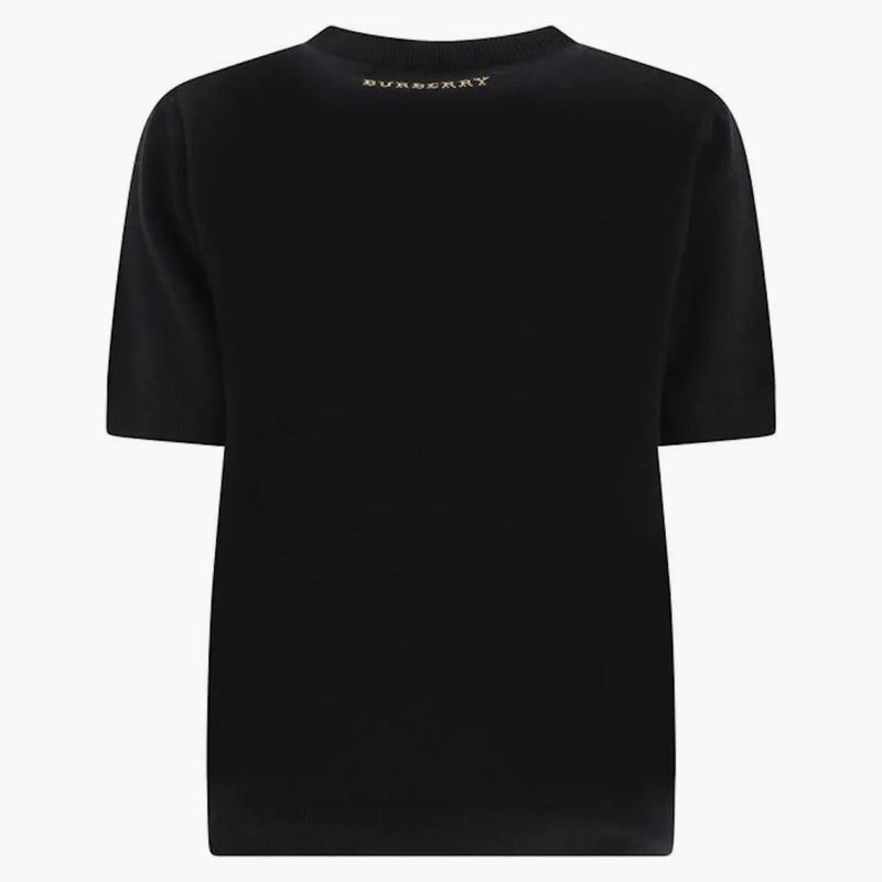 Burberry kvinnor maglioncino sari s/s stickad tröja svart