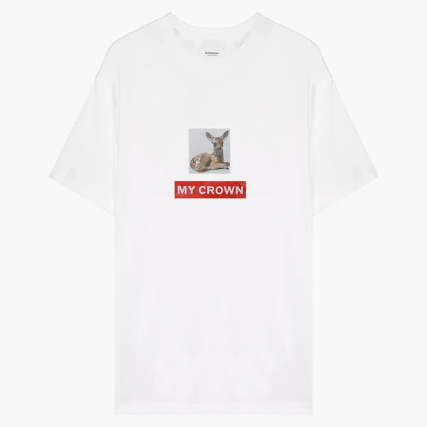 Burberry Womens Montage Print T-Shirt White