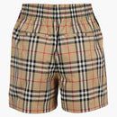 BURBERRY Dámské protahování bavlněných šortek Vintage