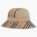 Burberry Women's Supernova Check Bucket Hat Honey Beige