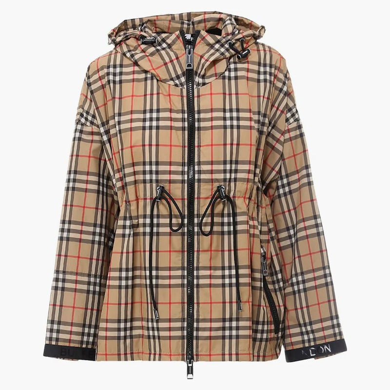 Burberry Women's Traditional Check Print Jacket Beige