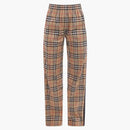 BURBERRY Dámské ročníky motivu Chech Cotton Pants Beige