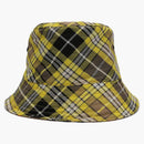 Burberry Womens Vintage Check Reversible Bucket Hat Yellow