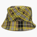 Burberry Womens Vintage Check Reversible Bucket Hat Yellow