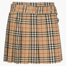 Burberry kvinnors ull kilt kjol vintage check
