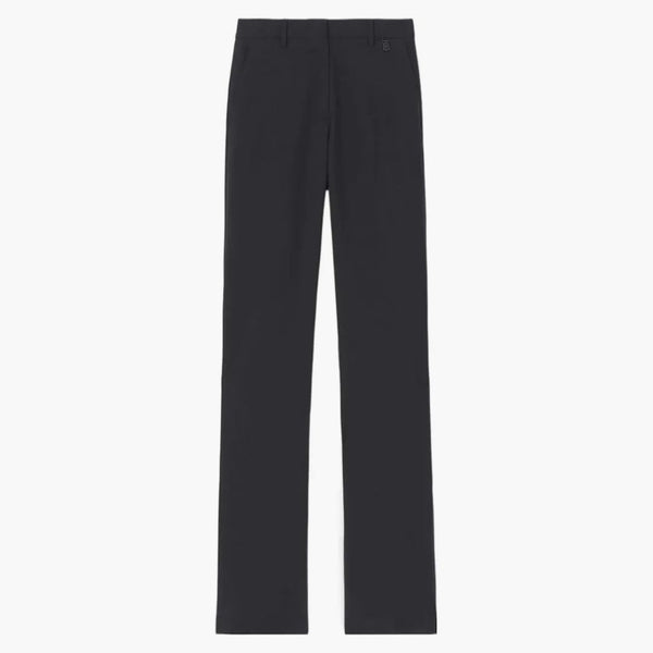 Burberry Wool Tailored Trousers Black