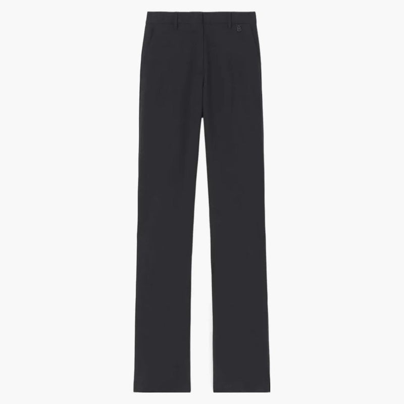 Burberry Wool Tailored Trousers Black