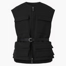 Burberry Zip Up Cargo Sleeveless Vest Black