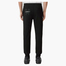 Burberry x minecraft vyšívané květinové bavlněné joggingové kalhoty černé