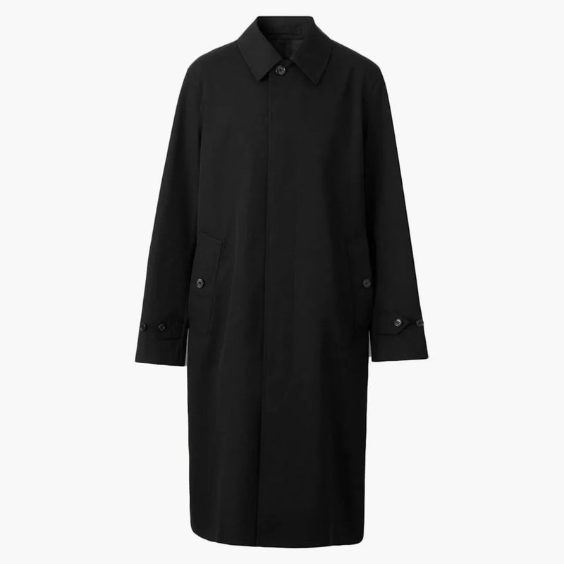 Burberry X Minecraft Monogram Motif Cotton Gabardine Car Coat Black