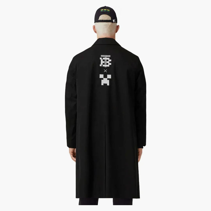 Burberry X Minecraft Monogram Motif Cotton Gabardine Car Coat Black