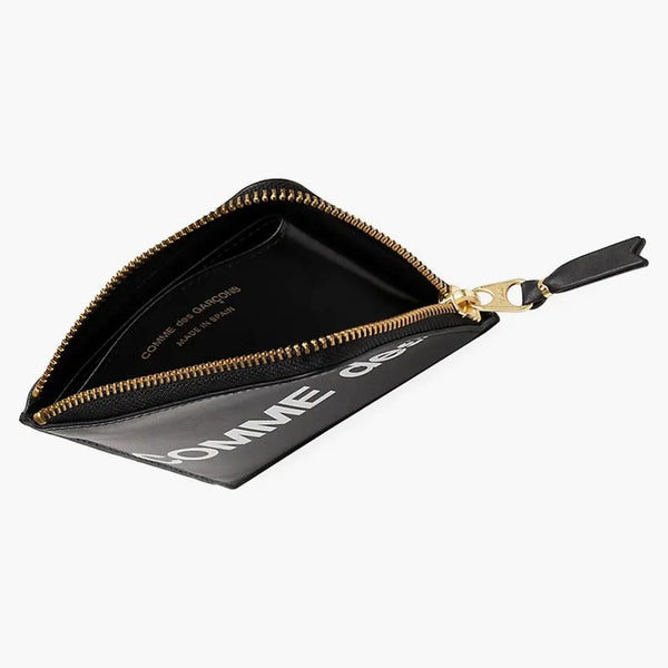 Cdg Play Huge Logo Zip Wallet Play Black