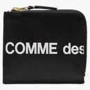 CDG riproduci un enorme portafoglio con zip logo gioca a nero