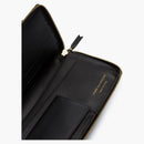 CDG Play Logo Print Continental Wallet Play Black