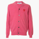 CommE of the Garcon Play Small Heart Cardigan Pink