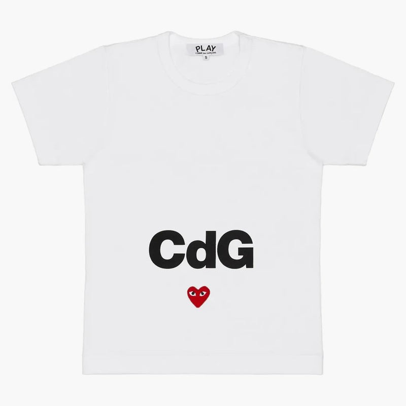CDG Play T-shirt vit