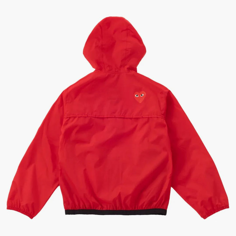 Comme Des Garcons Play X K-way Kids Full Zip Jacket Red