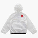 CommE of the Garcons Play X K-Way Kids Full Zip Jacket White