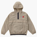 Comme of the Garcons hrají x k-way děti půl zip bunda béžová