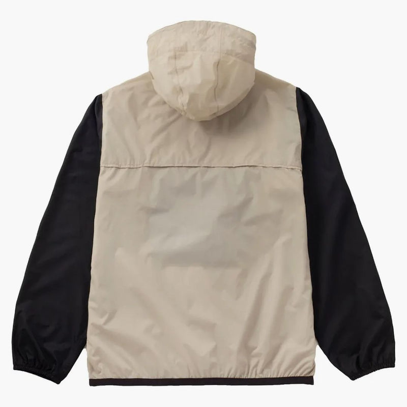 Comme Des Garcons Play X K-way Logos Half Zip Jacket Beige Black