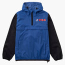Comme of the Garcons Play X K-Way Logos Half Zip Jacket Blue Black