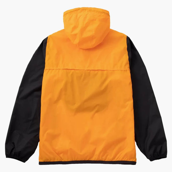 Comme Des Garcons Play X K-way Logos Half Zip Jacket Orange Black