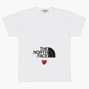 CDG X La camiseta North Face White