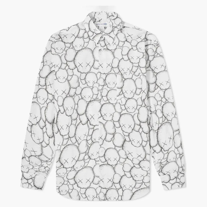 Cdg Shirt X Kaws Classic Poplin Shirt White/black